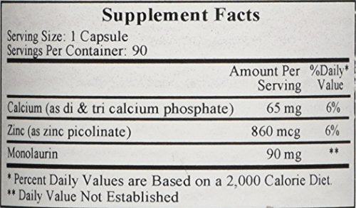 Viricidin 90 Count bottle label details
