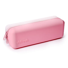 Visfresh pink disposable daily contact-lens case front view