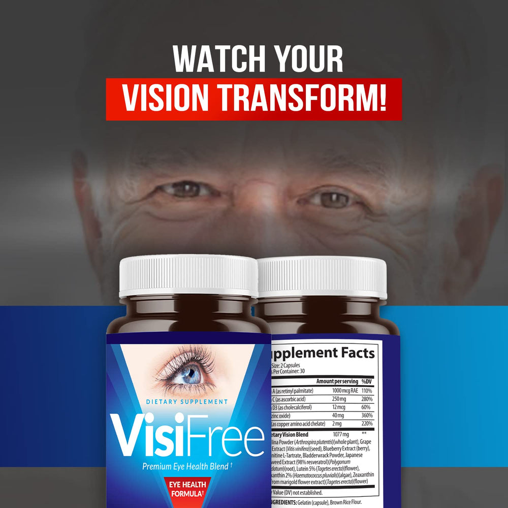 VisiFree bottle packaging and labeling