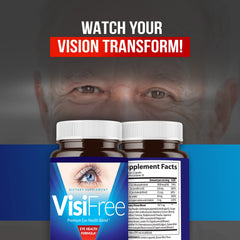 VisiFree bottle packaging and labeling