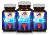VisiFree eye health supplements 3-pack bottle
