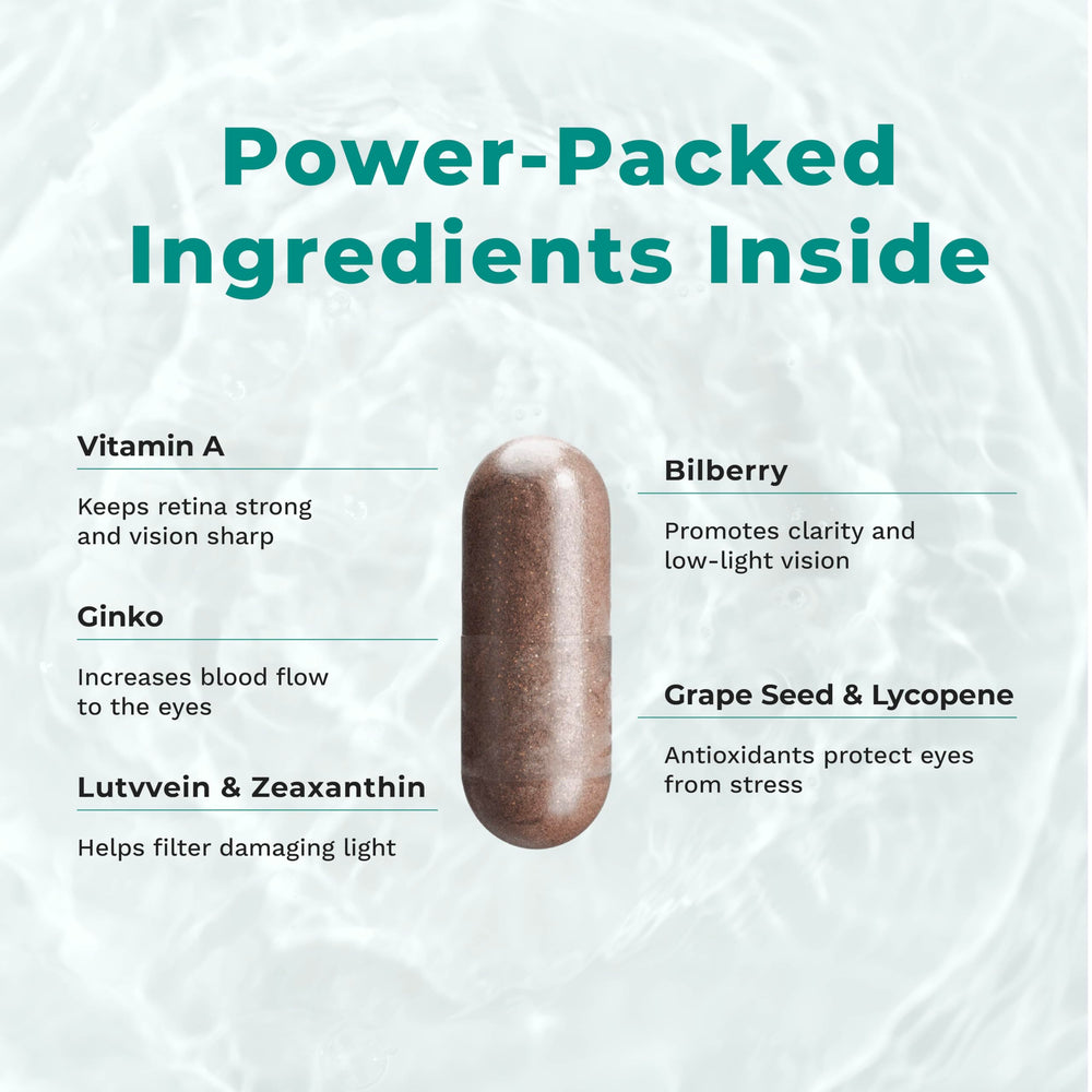 Carrot root and vitamin A components in Visibili-T