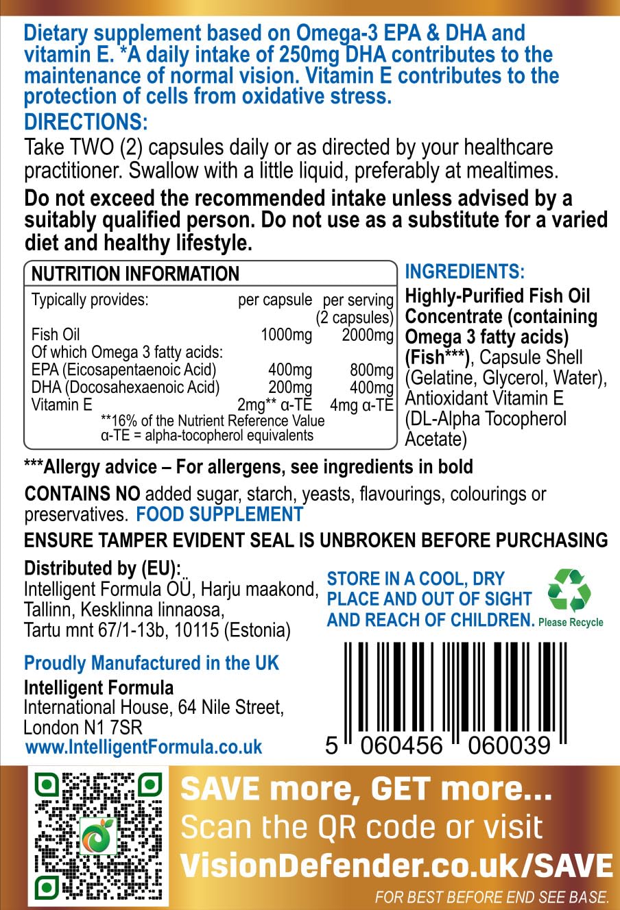 Front of Vision Defender Omega packaging with branding