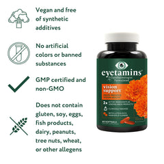 Person taking eyetamins Vision Support capsules