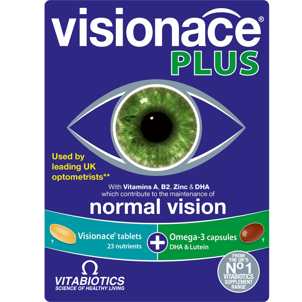 Vitabiotics Visionace Plus Dual Pack packaging