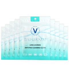 VisionGlobal anti-fog cloth 9-pack cover