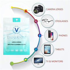 Wipes cleaning glasses and camera lenses