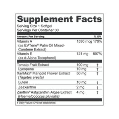 VisionMD Eye Vitamin CARMIS bottle - 30 softgels close-up