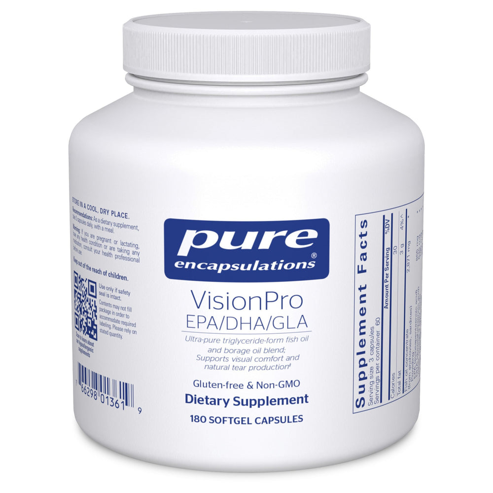 Bottle of VisionPro EPA/DHA/GLA with label