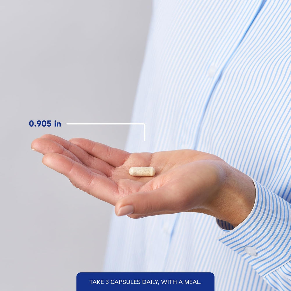 Ingredient panel showing Metafolin L-5-MTHF on bottle label