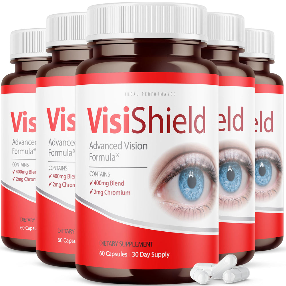 Bottle label of Visishield Advanced Vision Formula - 300 capsules