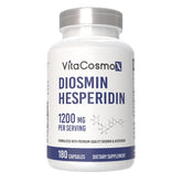 Bottle of VitaCosmoX Diosmin Hesperidin 1200 mg Complex with product label