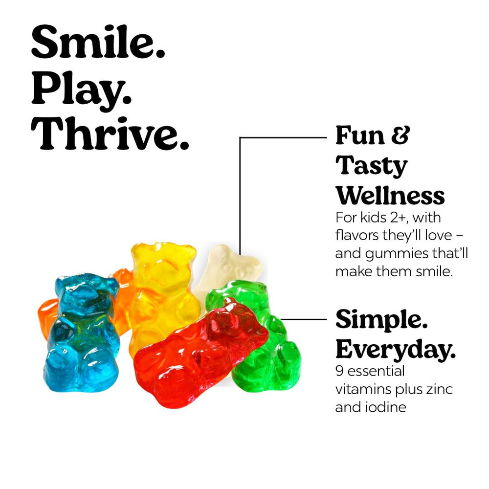 Gummies on a white background with dosage guidance