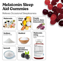 Sugar-free vegan melatonin gummy packaging