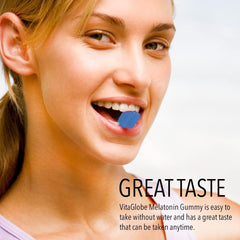 Non-GMO vegan melatonin gummy label and bottle