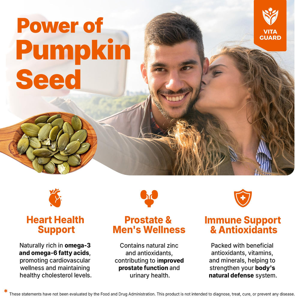 Ingredients label for Vita Guard pumpkin seed oil drops