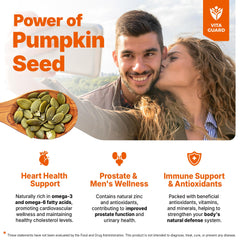 Ingredients label for Vita Guard pumpkin seed oil drops