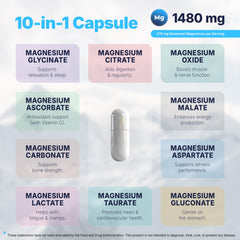 Night-time sleep support with magnesium glycinate and taurate