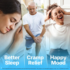 Purity and allergen-free badges indicating sugar-free and third-party tested