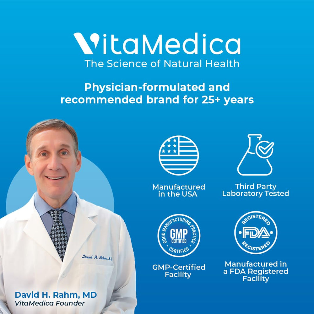 Front packaging with VitaMedica branding