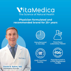 Front packaging with VitaMedica branding