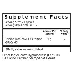 VitaMonk GlycoTrax GPLC bottle back label