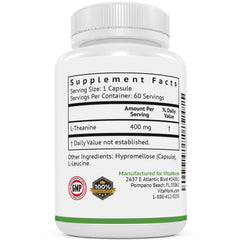 Relaxation and calm support with VitaMonk L-Theanine 400mg