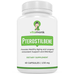 VitaMonk Pterostilbene 150mg bottle front view