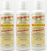 Three bottles of VITA-MYR 16 oz Zinc-Plus Mouthwash in a 3-pack (front view)