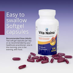 Easy-to-swallow Vita Naina softgels