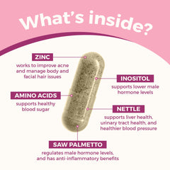 Product shot with wellness lifestyle imagery