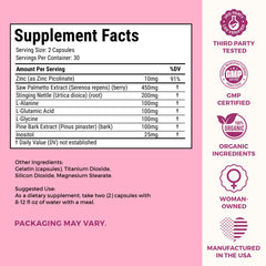 USA-made supplement packaging label