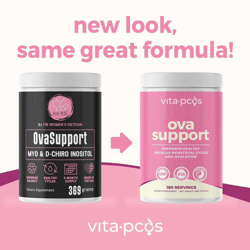 VITA-PCOS container on table showing product scale and storage guidance