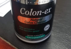 Vita Plus Colonex Natural Colon Cleanser bottle label close-up