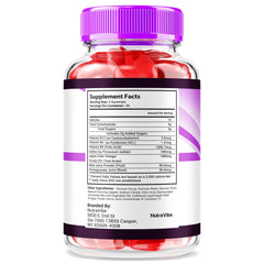 Back label with nutrition information for VitaRenew Gummies