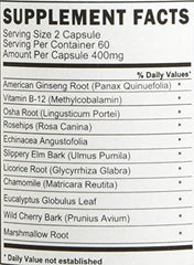 VitaVocal bottle label showing ingredients