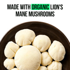 Another close-up shot of VitaRaw Lions Mane capsules