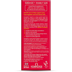 Close-up of honey and fruit extracts in Feroglobin Liquid