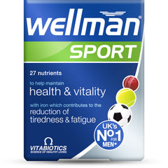 Vitabiotics Wellman Sport Tablets bottle front view