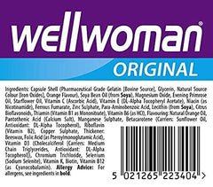 Vitabiotics Wellwoman manufacturer information label