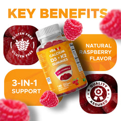 Front label of Vitabod D3 + K2 gummies bottle