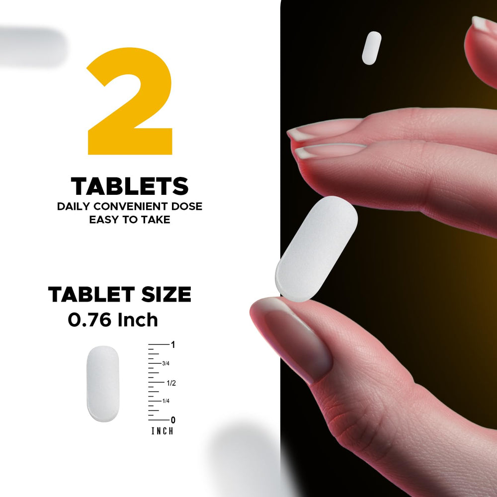 Chelated magnesium glycinate (bisglycinate) tablet