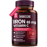 Hero image of Vitacook Iron Supplement bottle with 90 tablets