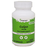 Vitacost CoQ10 100 mg bottle label 60 capsules