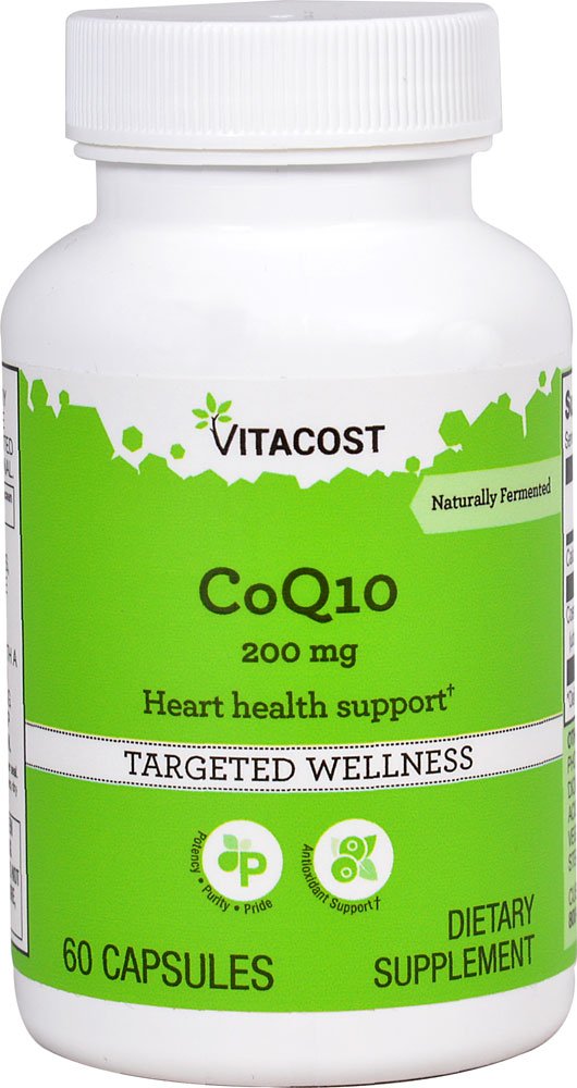 Vitacost CoQ10 200 mg bottle - 60 capsules