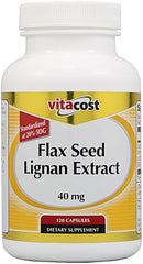 Vitacost Flax Seed Lignans extract, 40 mg per capsule, 120 capsules