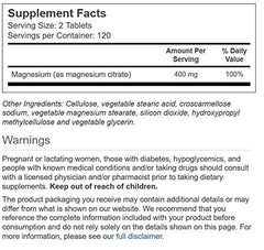 Vitacost Magnesium Citrate bottle with packaging and label