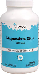 Vitacost Magnesium Ultra 300 mg bottle with capsules