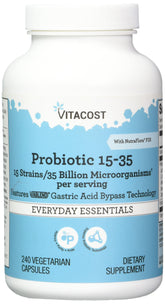 Vitacost Probiotic 15-35 Billion 240 Capsules bottle