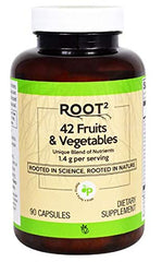 Vitacost ROOT2 42 Fruits and Vegetables bottle – 90 capsules